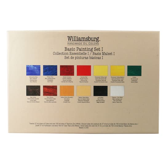 Williamsburg Handmade Oils Basic Painting Set 1 Michaels - Williamsburg Handmade Oil Paints Color Chart